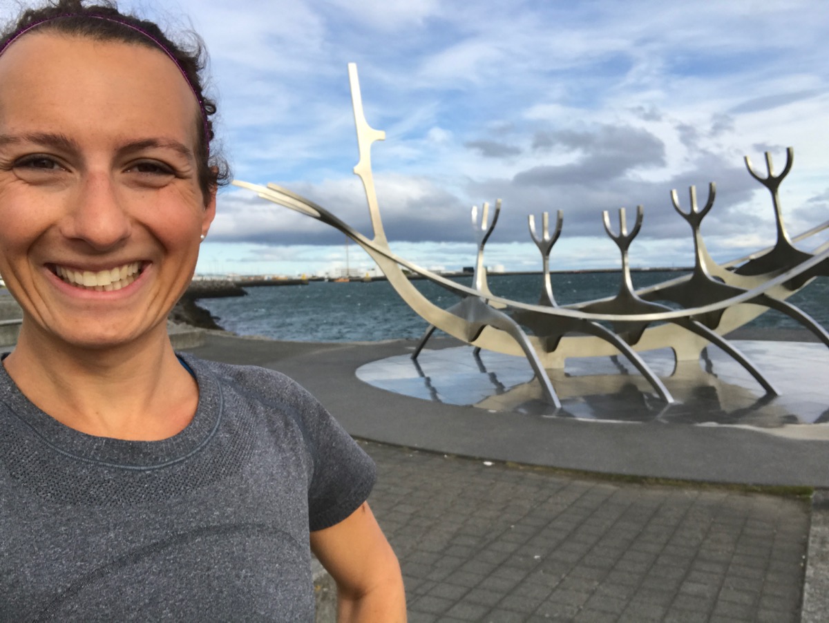 A quick photo op with Sun Voyager on my run.