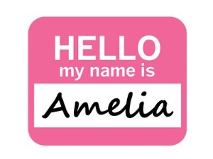 Amelia or Amy, but preferably Amelia - Amelia Gapin