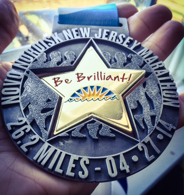 2014 New Jersey Marathon medal